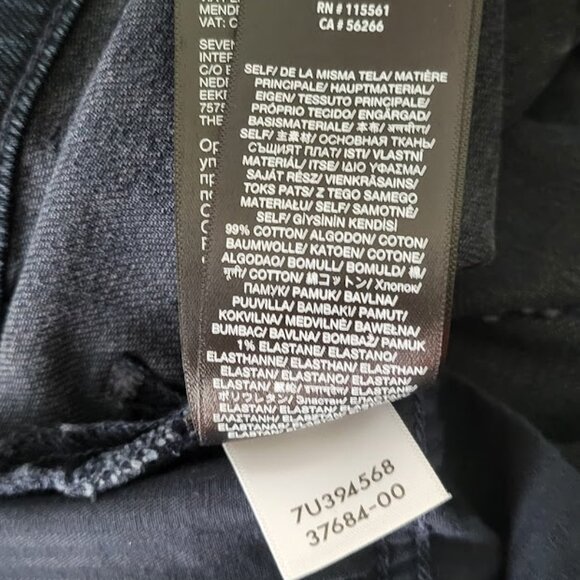 7 FOR ALL MANKIND easy slim sunbeam jeans Sz 30 NEW - Picture 9 of 9